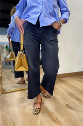 Renuar Woven Denim Pant Black