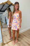 Floral Fever Jacquard Dress Yellow Multi