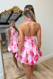 Blush Beauty Bubble Halter Dress
