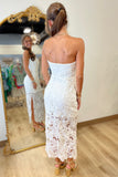 Bride to Be Slit Dress White