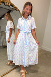 Bouquet Bliss Midi Dress Cream