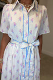 Bouquet Bliss Midi Dress Cream