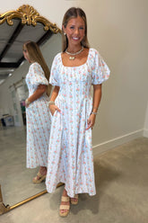 Floral Favorite Stripe Midi Dress