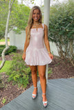 Lady Anastasia Homecoming Bubble Dress Pink