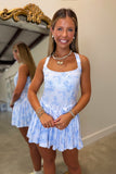 Bow Break Point Athletic Dress Blue