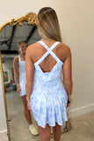 Bow Break Point Athletic Dress Blue