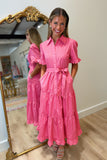 Steal The Show in Stripes Dress Pink