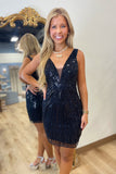 Crystal Ball Homecoming Dress Black