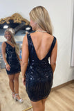 Crystal Ball Homecoming Dress Black
