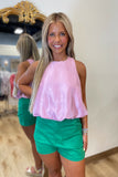 Brooke Bubble Top Pink