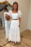 Resort Escapre Skirt Set White