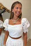 Resort Escapre Skirt Set White