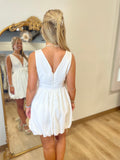 Dressed Up Bow Dress White