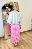 Tyler Wide Leg Pant Barbie Pink