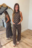 September Charm Polka Dot Set Brown