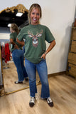 In The Wild Deer Graphic Tee Green