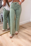 Dear John Micah Jean w Waist Tie Olive