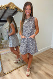 Equestrian Luxe Zebra Buckle Dress