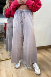 Tyler Mineral Washed Terry Knit Pant Mocha