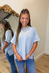 Alexander Ribbed Top Grey