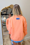 E Squared Mock Neck Sweatshirt Summer Skies