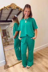 On Time Scuba Pant Set Green