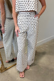 FRNCH Spotted Pant Set Black