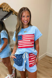 A Taste of Freedom Flag Set Blue