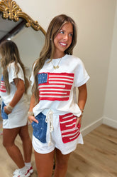 A Taste of Freedom Flag Set White