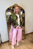 Camo Floral Contrast Jacket