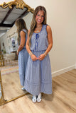 Cheers to Checker Print Set Navy
