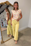 Another Love Garden Party Meadly Top Lemon
