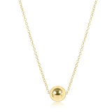 E Newton 16" Necklace Gold Classic Gold 8mm Bead