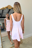Sugar Rush Denim Dress Pink