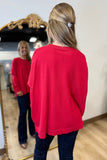 Layers Perfect Knit Top Red