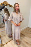 Umgee Harvest Special Dress Brown Plaid