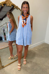 Relaxed Days Mineral-washed Denim Romper
