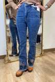 Charlie B Flare Leg Stitch Embroidery Jean MB