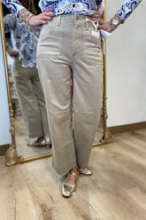 Charlie B Wide Leg Pants Sesame