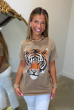 Tiger Face Graphic Tee Mocha