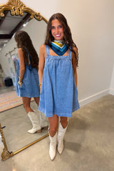 Festival Flair Denim Dress