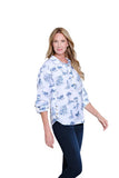 Multiples Roll Tab Hi Lo Blouse