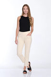 Multiples Fringe Hem Pant Parchment