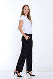 Multiples Zip Front Trousers Black