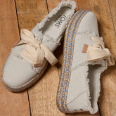 TOMS Caroline Lace Up White
