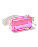 Kendra Scott Clear Belt Bag in Pink Iridescent