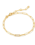 Kendra Scott Courtney Paperclip Bracelet in Gold