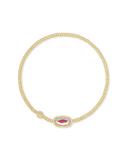 Kendra Scott Grayson Gold Stretch Bracelet Dichroic Glass