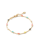 Kendra Scott Haven Heart Gold Chain Bracelet Multi Mix