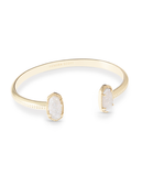 Kendra Scott Elton Cuff Bracelet Gold Iridescent Drusy